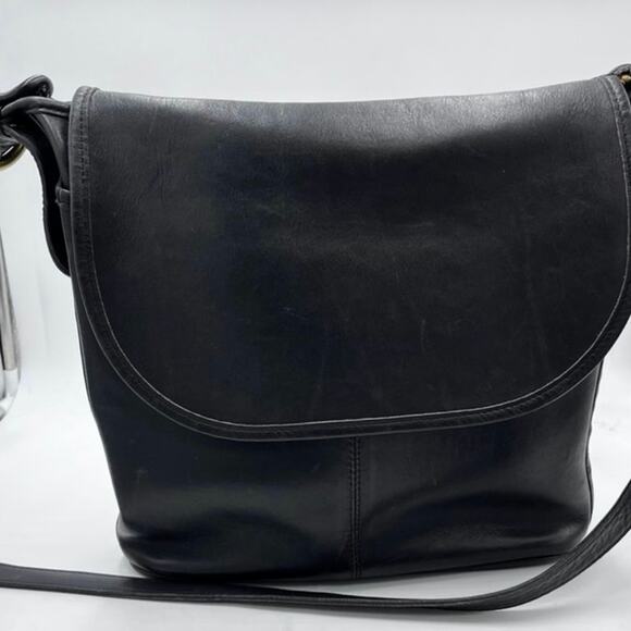 Coach 4115 Black Whitney Authenticated Legacy Leather Crossbody 1990’s COA Bag - Picture 1 of 11